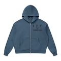 Drop Shoulder Full Zip Hoodie