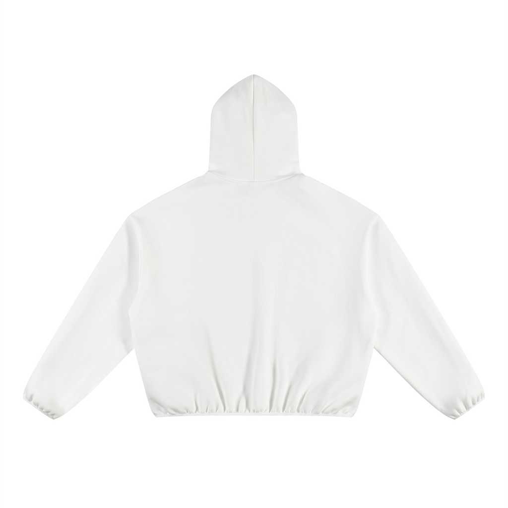 Boxy Piping Fleece Hoodie