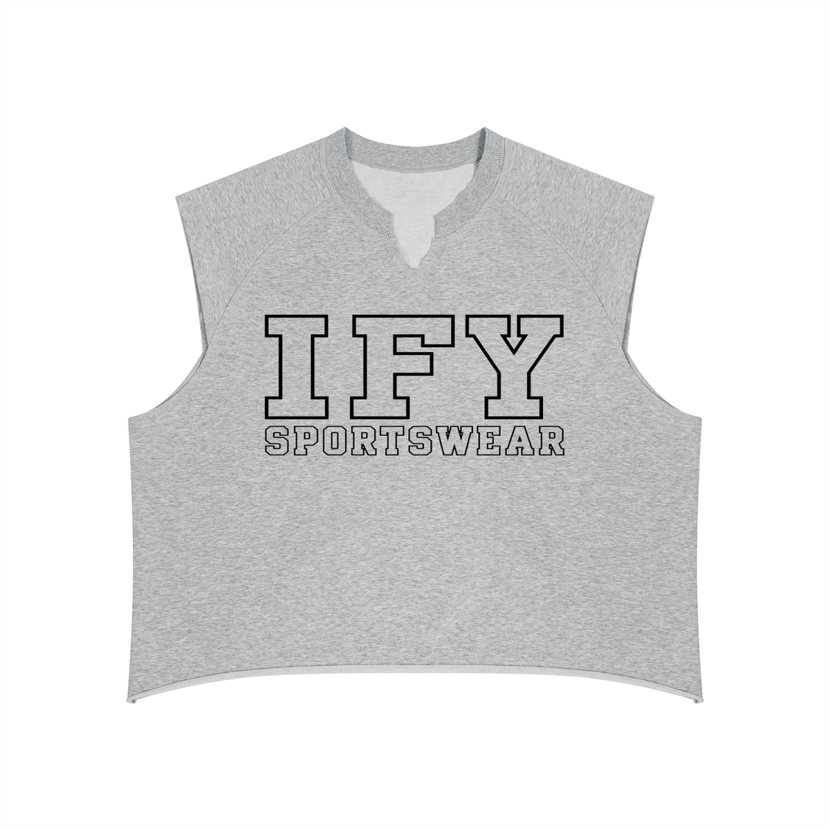 Boxy Raw Hem Tank Top