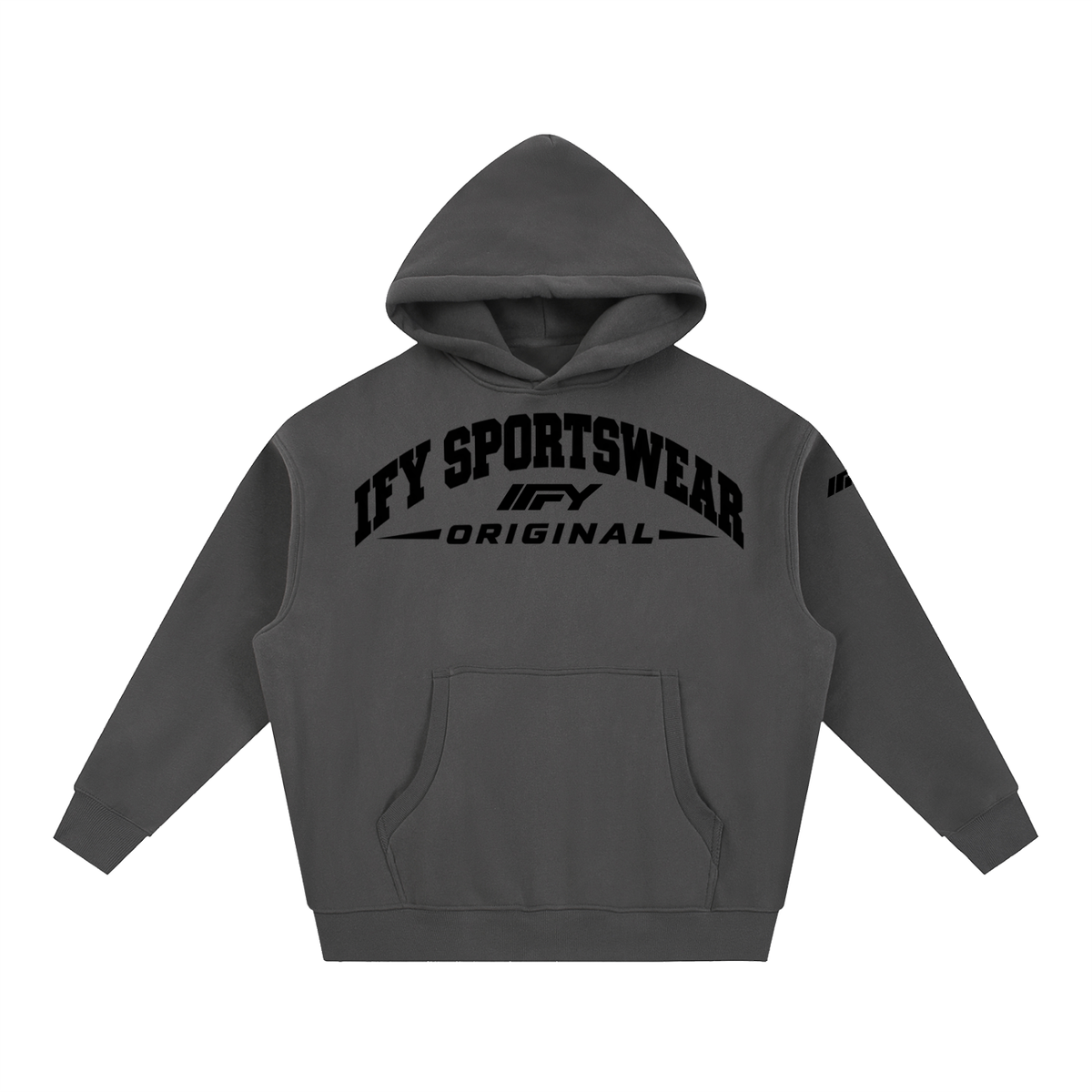 Oversized Boxy-Fit Fleece Hoodie