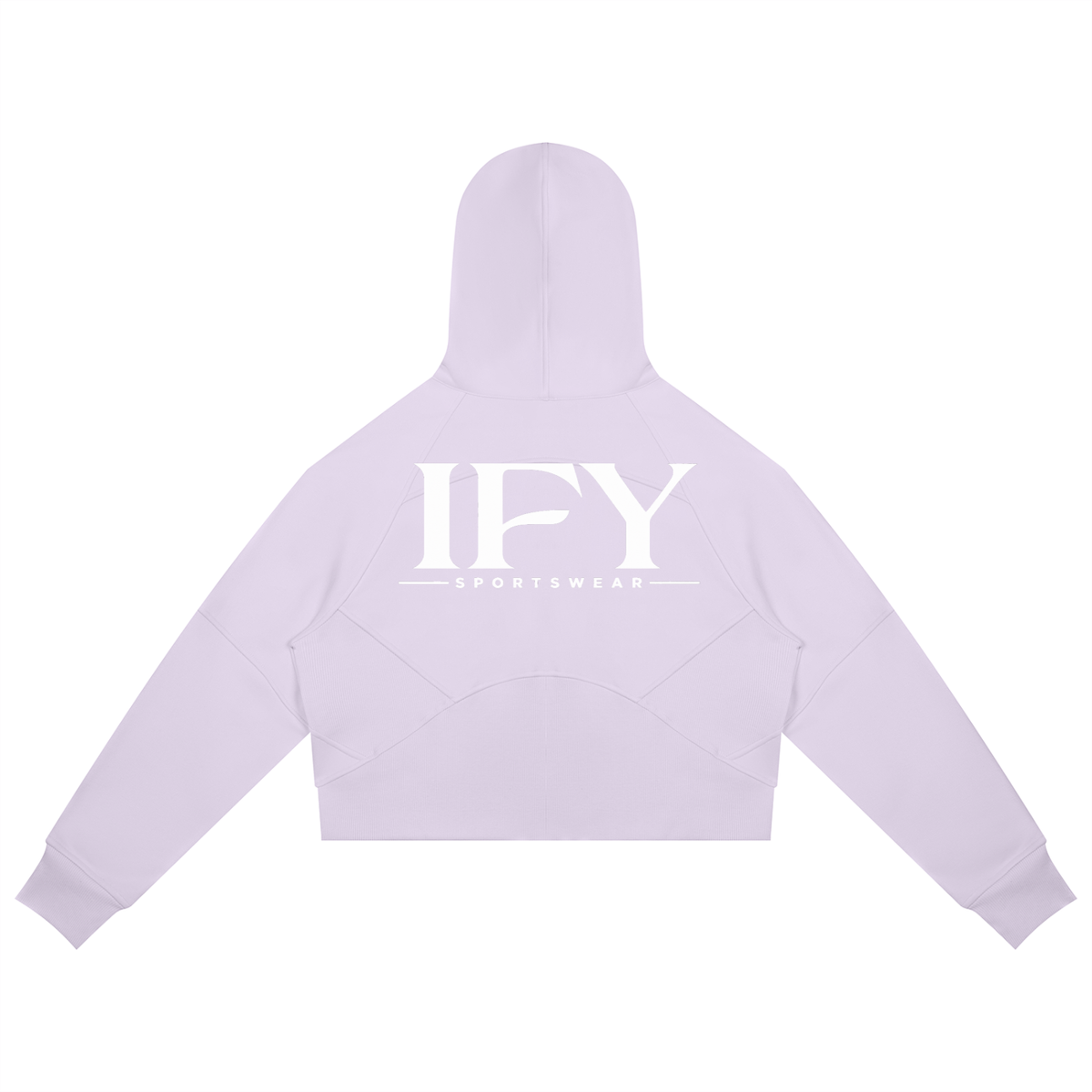 Cropped Zip-Through Hoodie