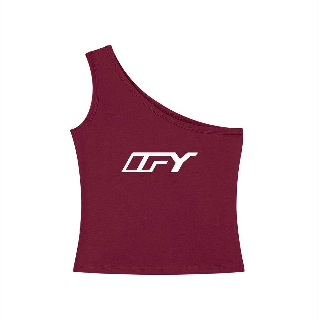 Women's One-Shoulder Crop Tank Top