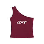 Women's One-Shoulder Crop Tank Top