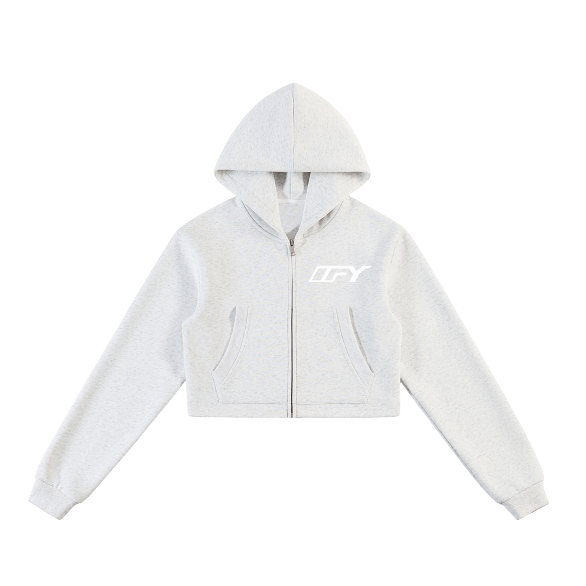 Elevate Your Everyday Style with Our Cropped Zip-Up Hoodie for Women