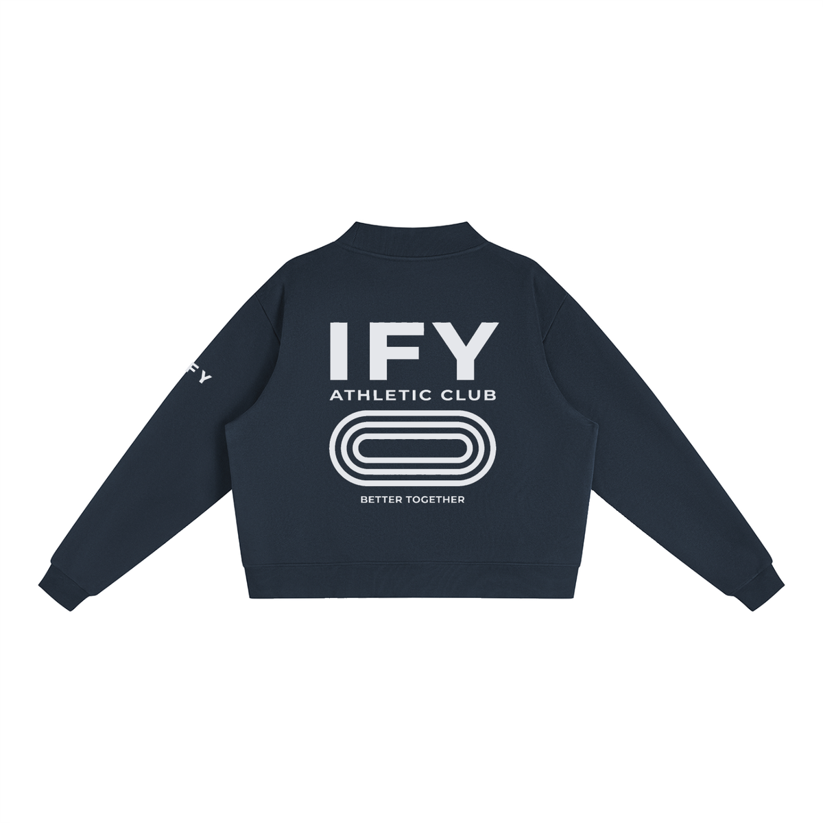 Mock-Neck Crew Sweatshirt