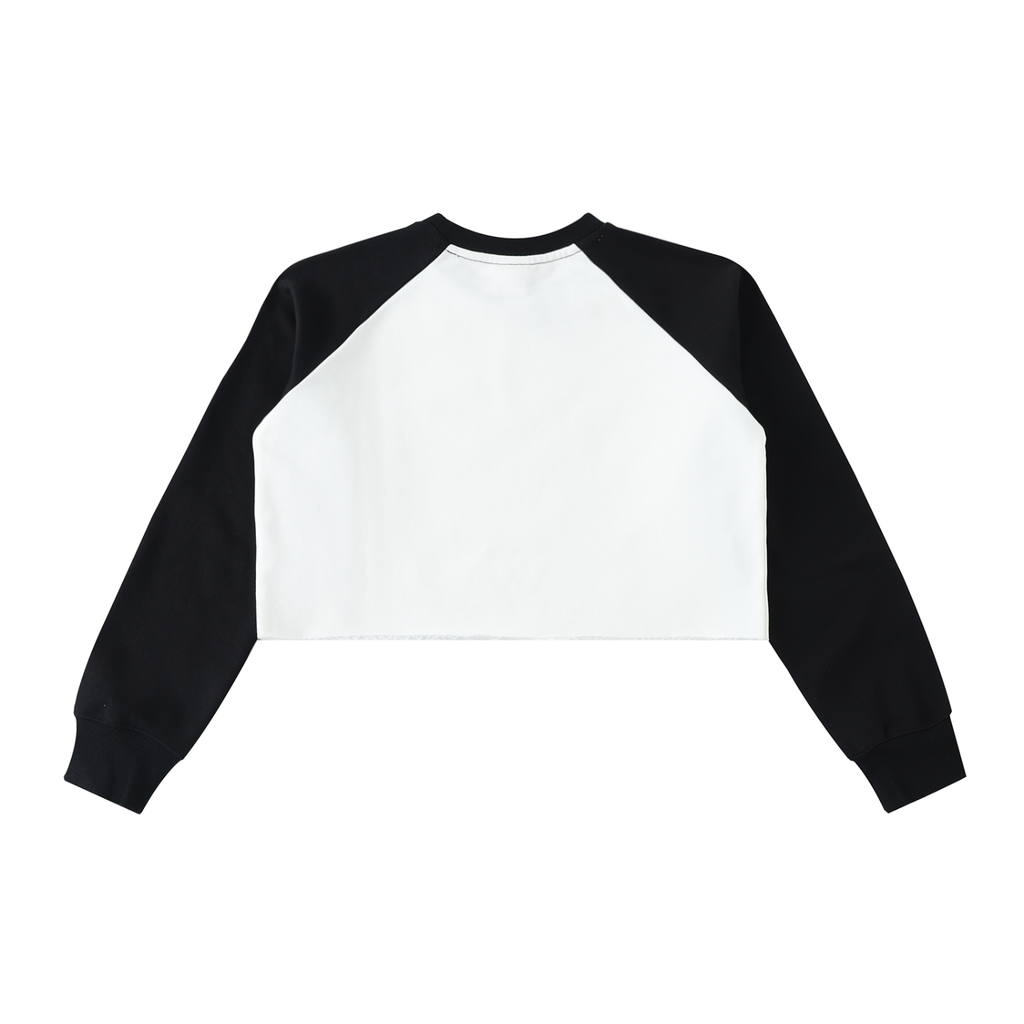 Elevate Your Style with Our Color-Block Crop Sweatshirt