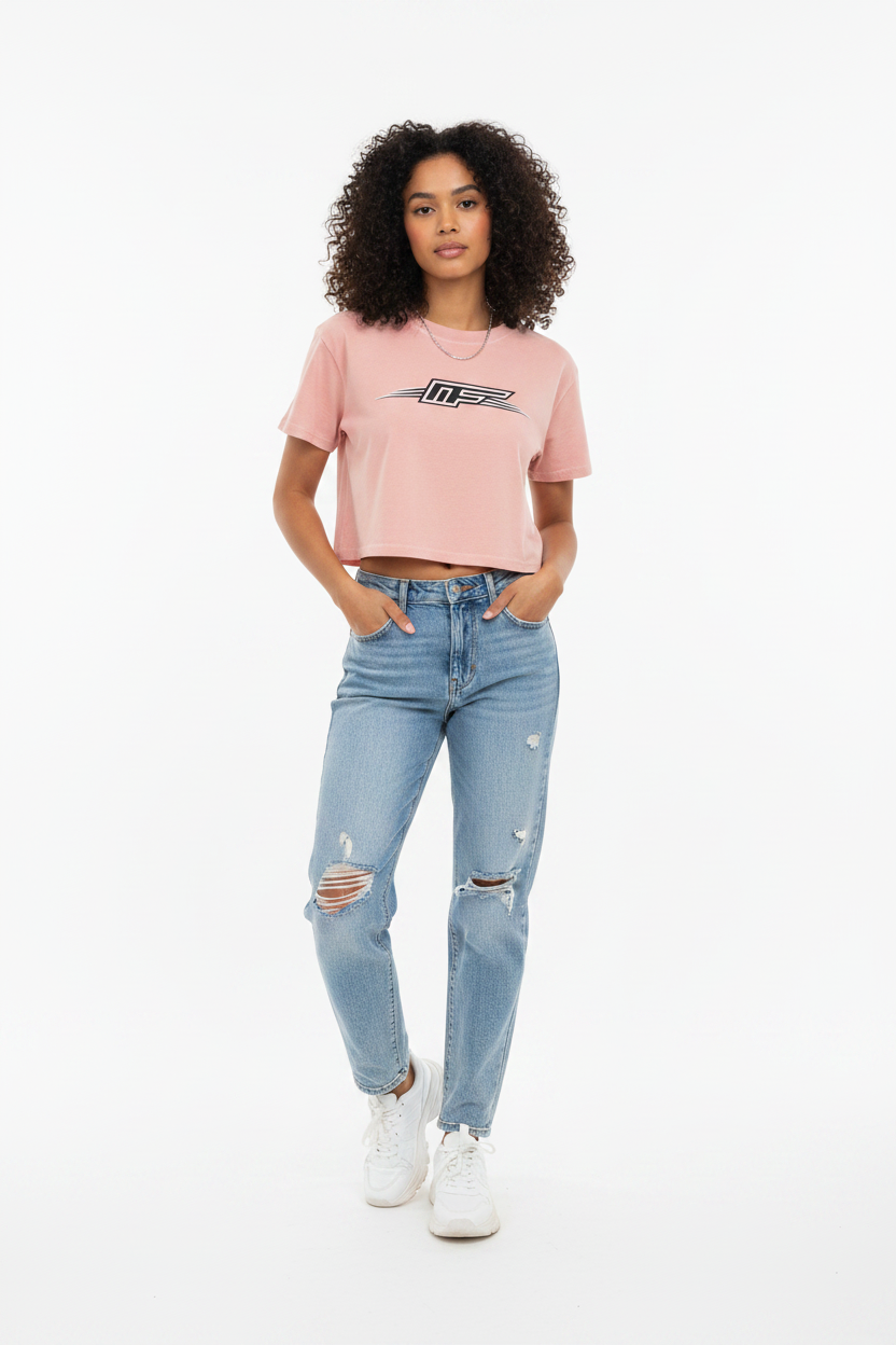 Snow Washed Crop Top