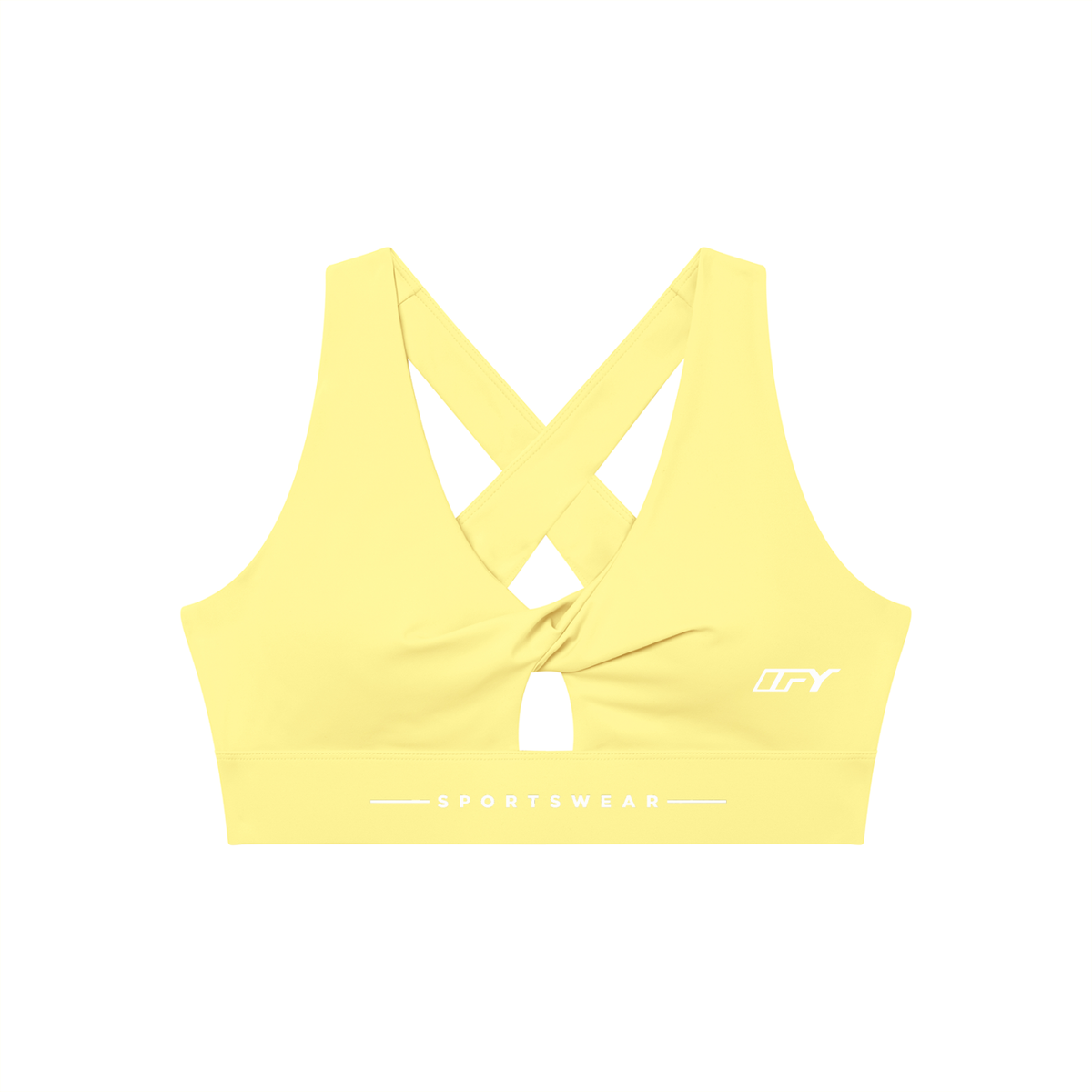 Elevate Your Workout with Our Women's Twist Front Sports Bra
