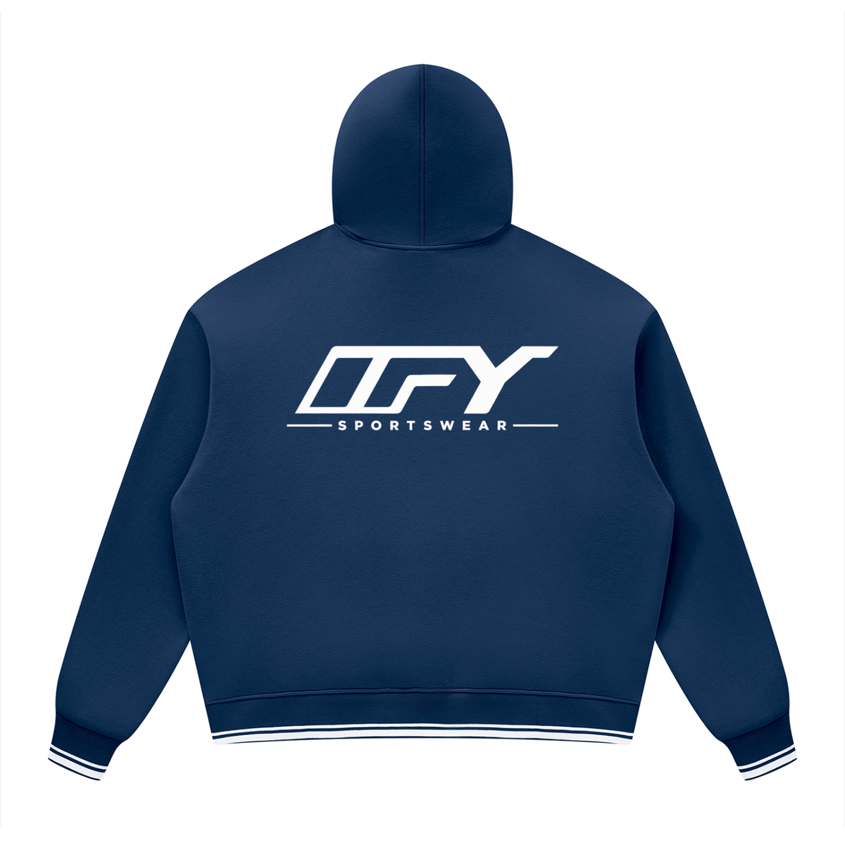Unisex Oversized Color Block Fleece Hoodie