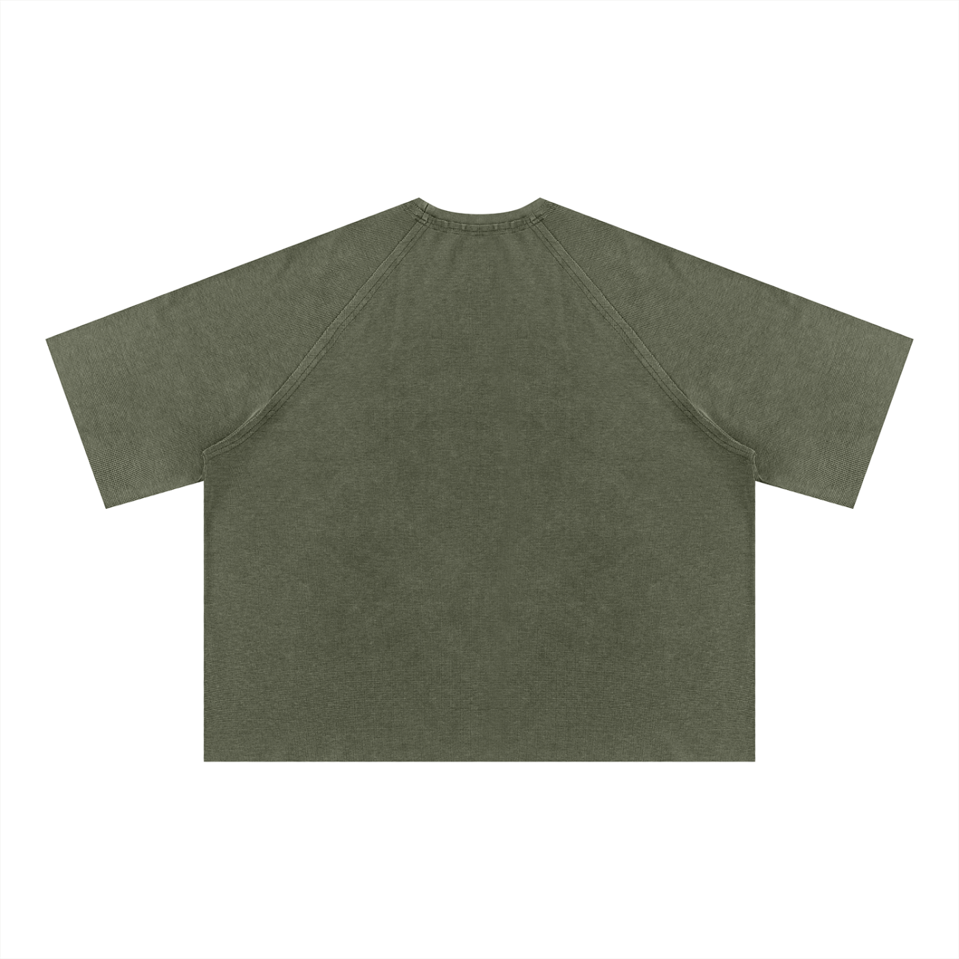 Unisex Mineral Wash Boxy Waffle T-Shirt