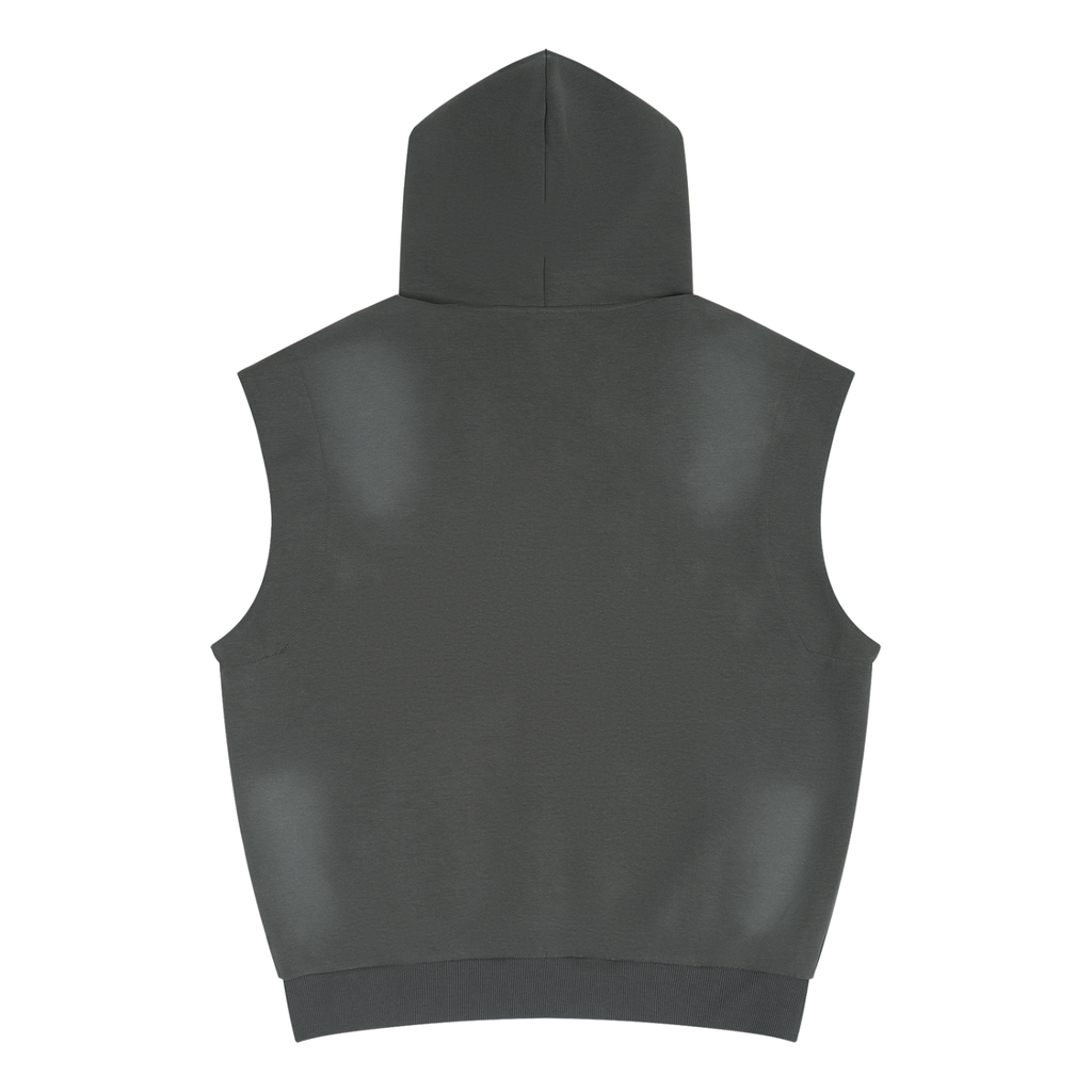 Elevate Your Style with Our Vintage Wash Sleeveless Hoodie