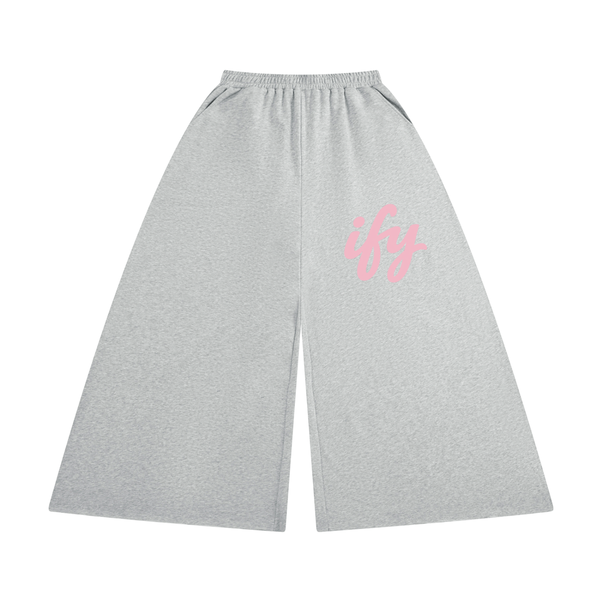 Raw-Edge Wide-Leg Sweatpants & Sweatshirt Co-ords