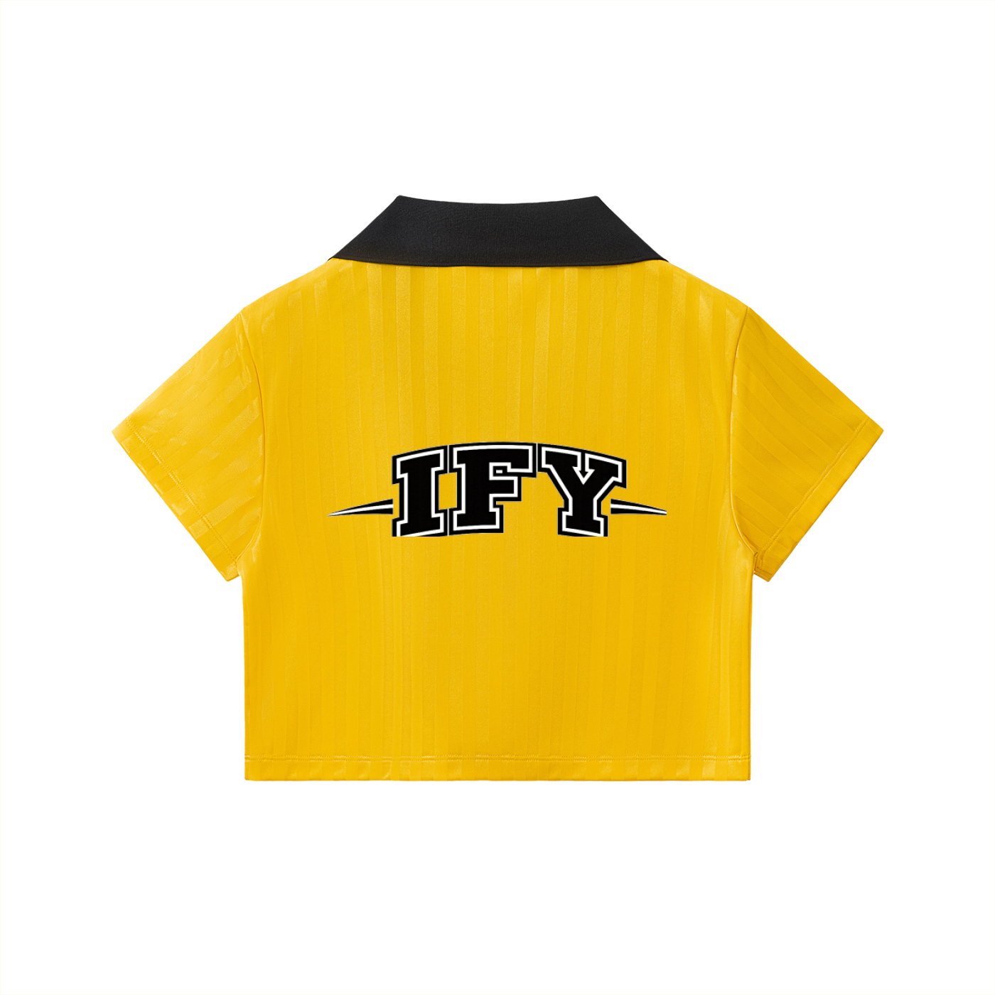 Elevate Your Style with Our Cropped Jersey with Contrast Collar