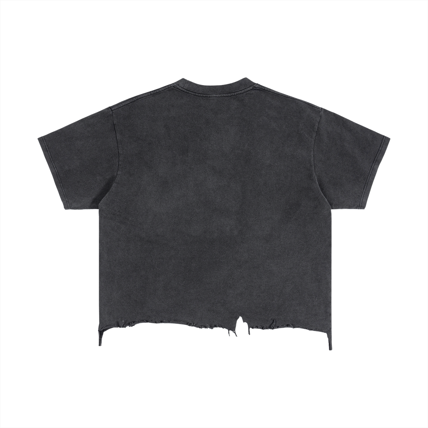 Vintage Wash Boxy T-Shirt - Distressed Hem Gym Tee | BRACE