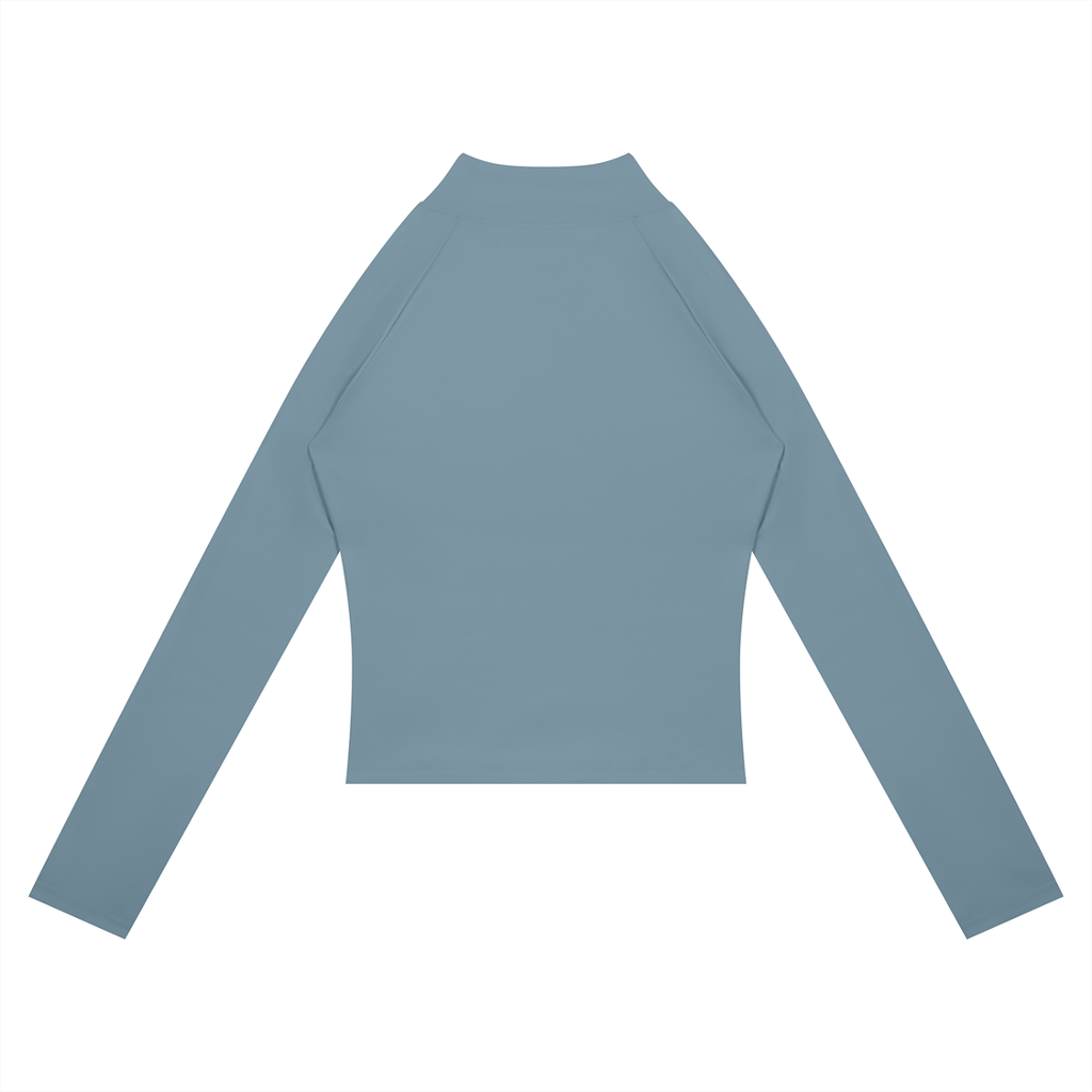 Panelled Cropped Full-Zip Yoga Jacket