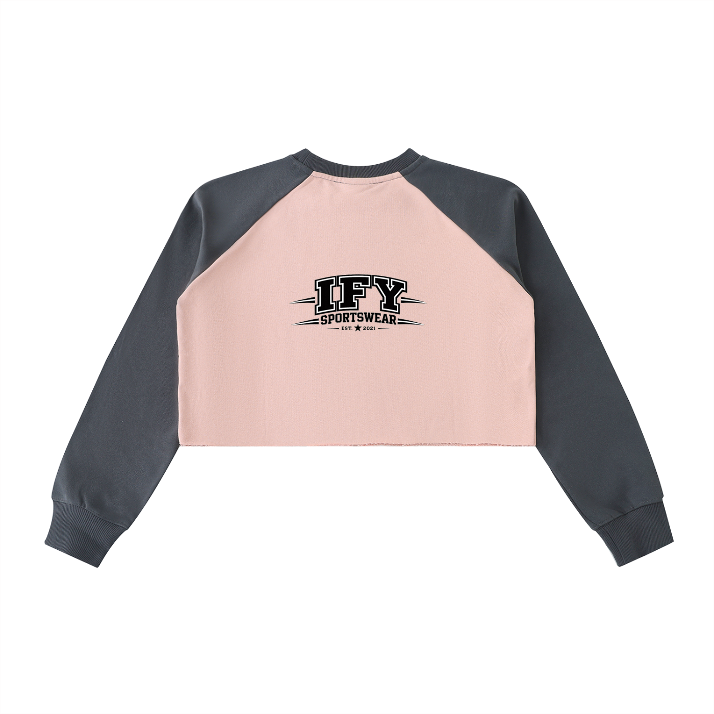 Elevate Your Style with Our Color-Block Crop Sweatshirt