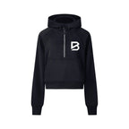 Women's Cropped Half-Zip Hoodie - Premium Gym Hoodie | BRACE