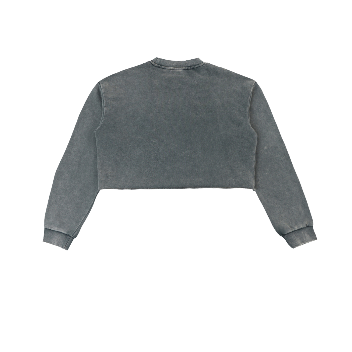 Chic Snow Washed Cropped Sweatshirt for Women - Effortless Style Meets Comfort