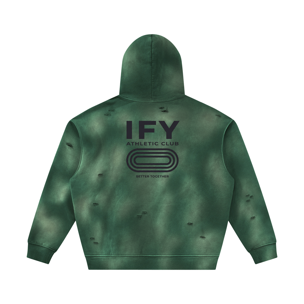 Frayed Fleece Hoodie