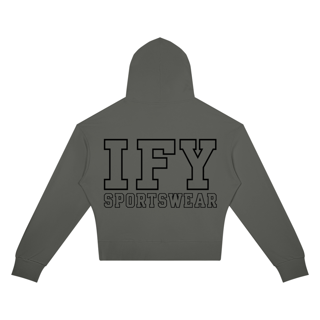 Crop Drop Shoulder Hoodie