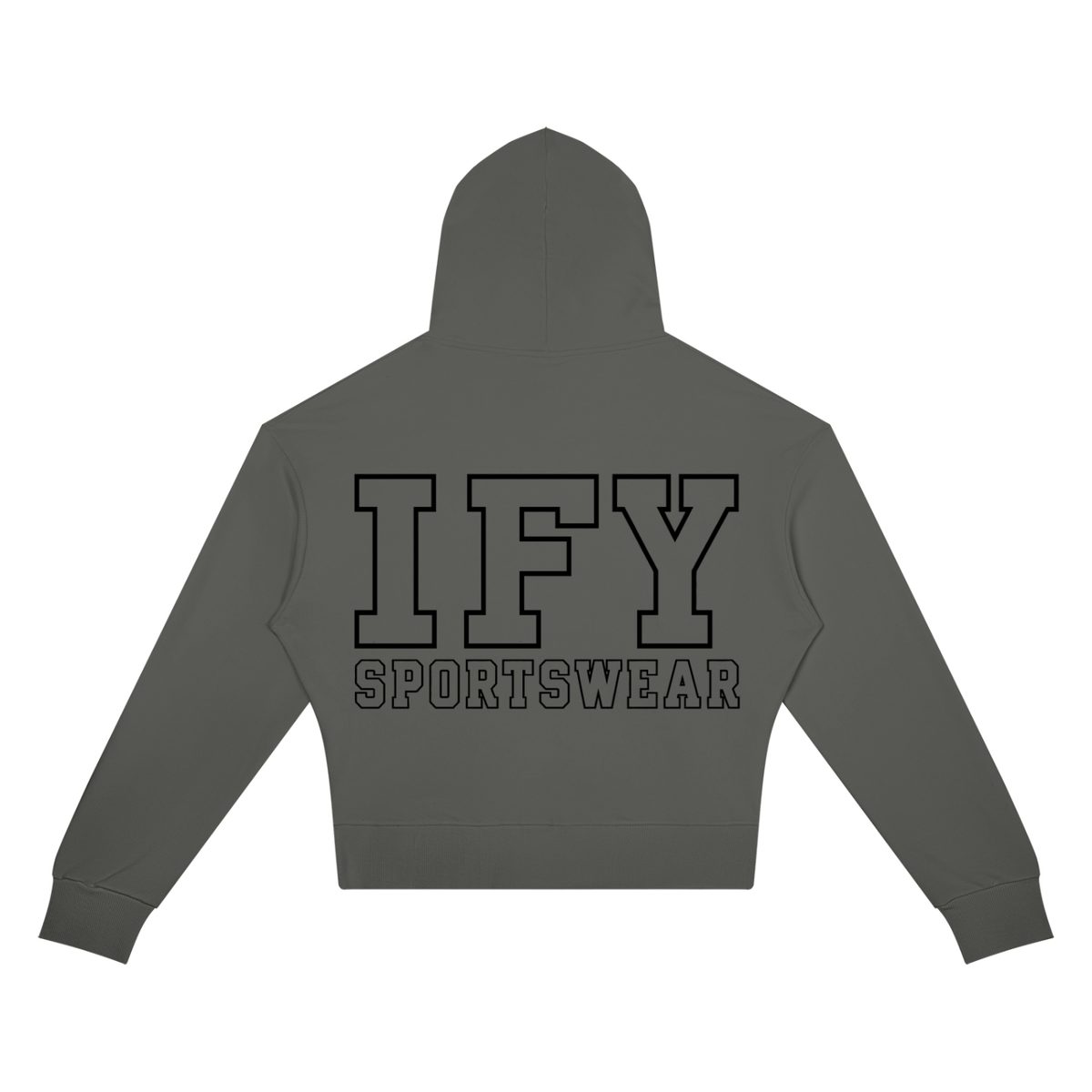 Crop Drop Shoulder Hoodie
