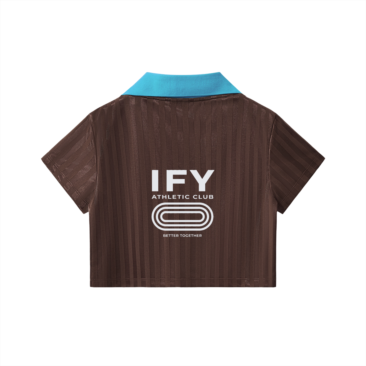Cropped Jersey with Contrast Collar
