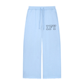 Wide Leg Raw Edge Sweatpants