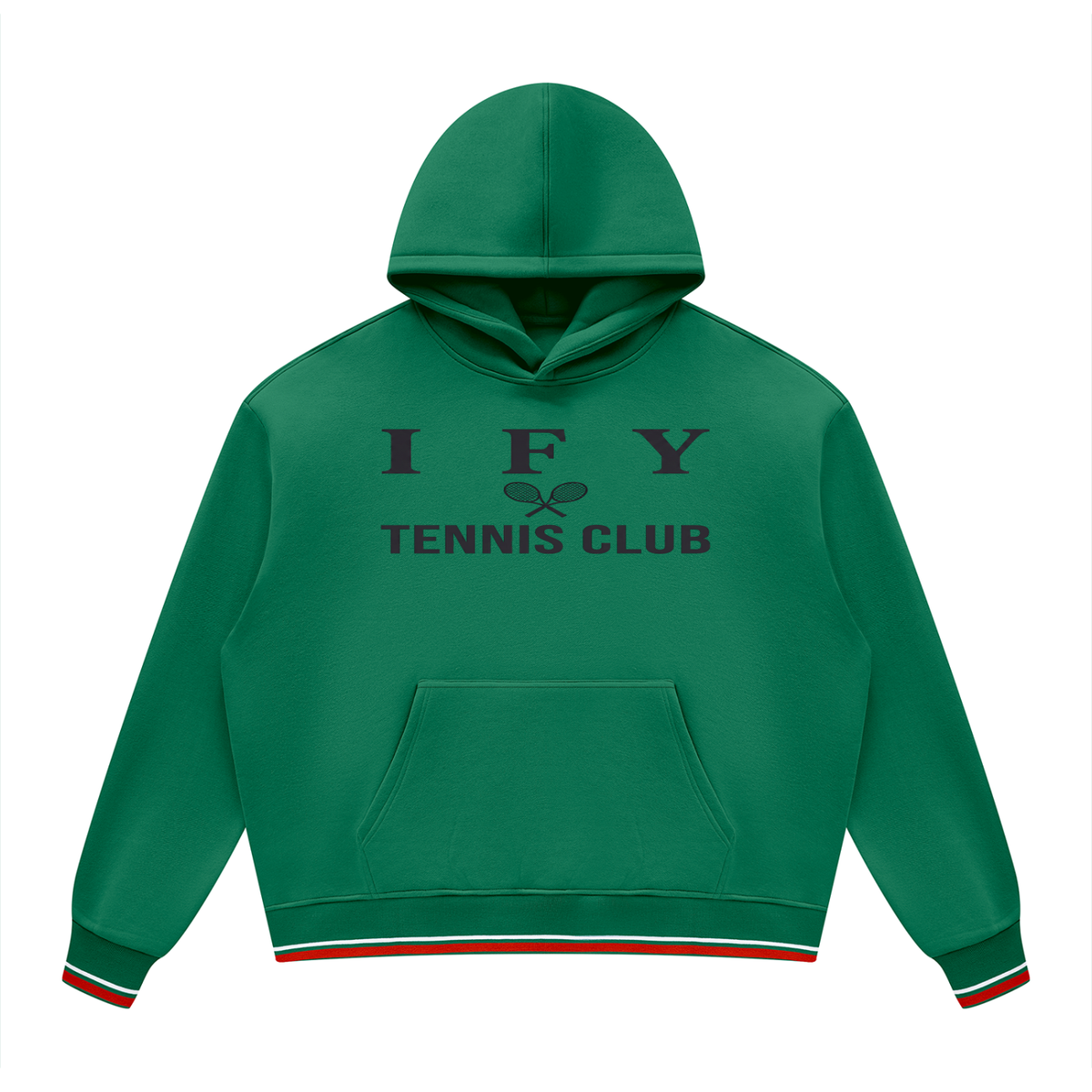 Oversized Colour Block Fleece Hoodie