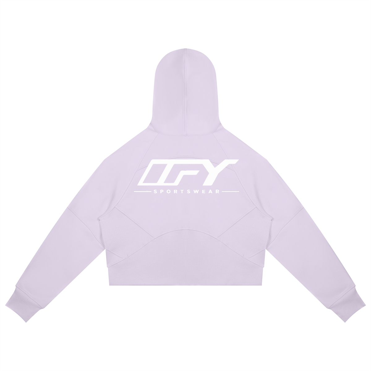 Cropped Zip-Through Hoodie