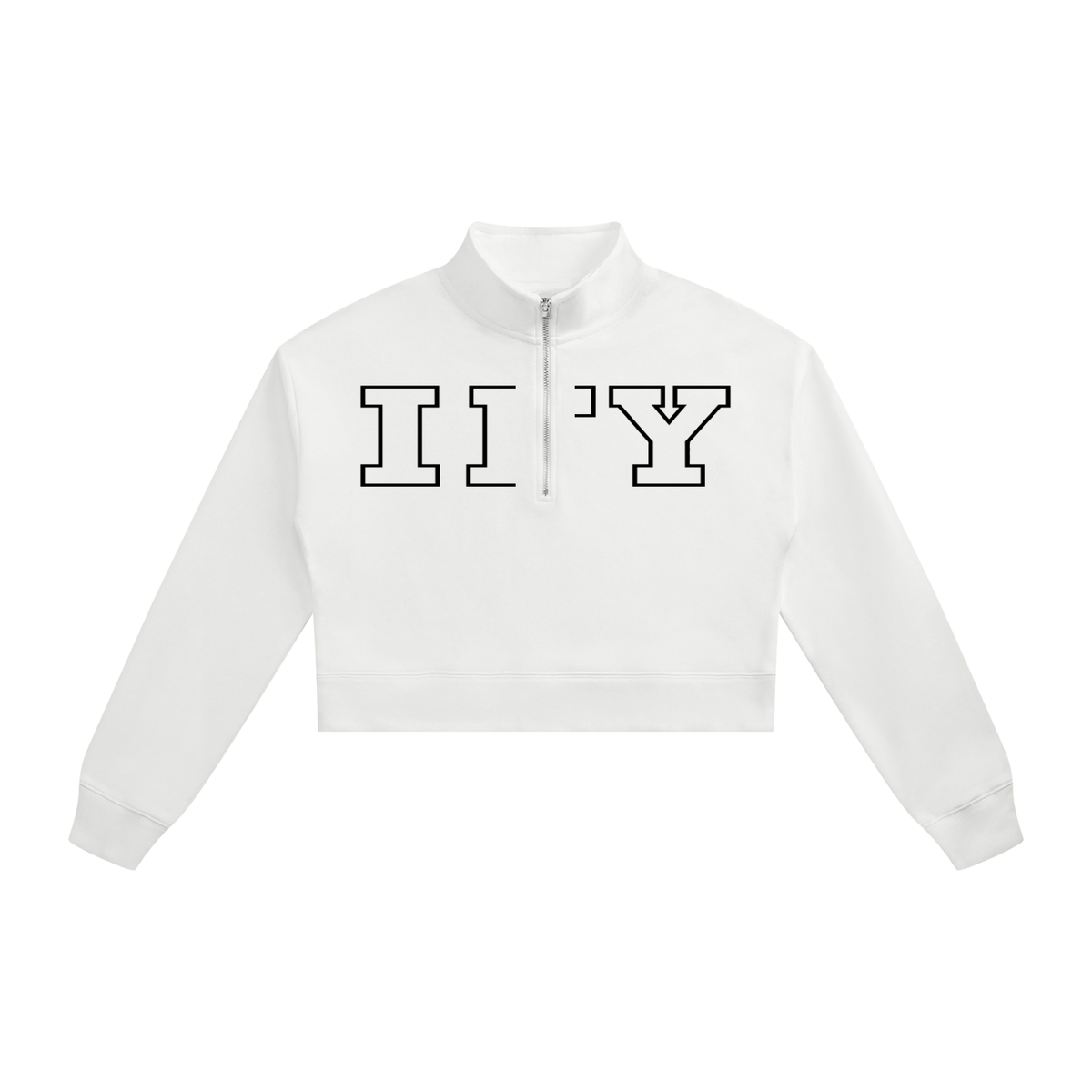 Crop Quarter-Zip Sweatshirt