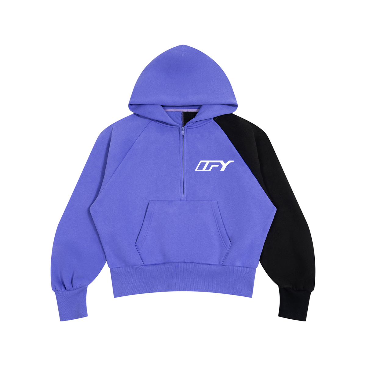 Unisex Color-Block Fleece Hoodie