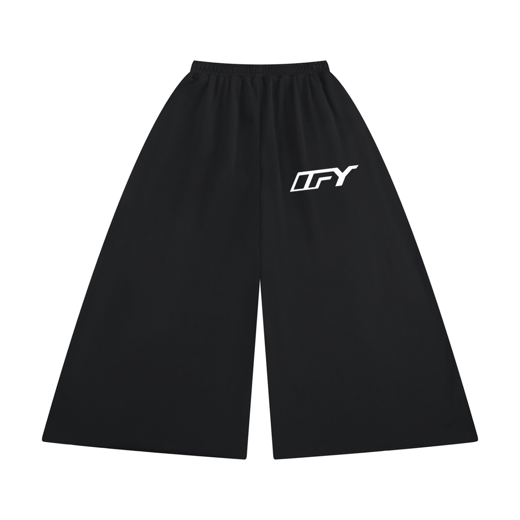 Women's Raw Edge Wide Leg Sweatpants