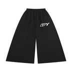 Women's Raw Edge Wide Leg Sweatpants