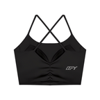 Ruched Cropped Yoga Tank Top