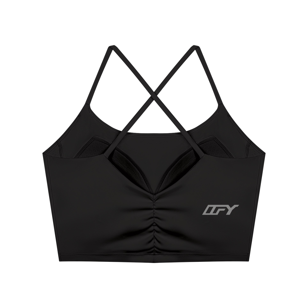 Ruched Cropped Yoga Tank Top