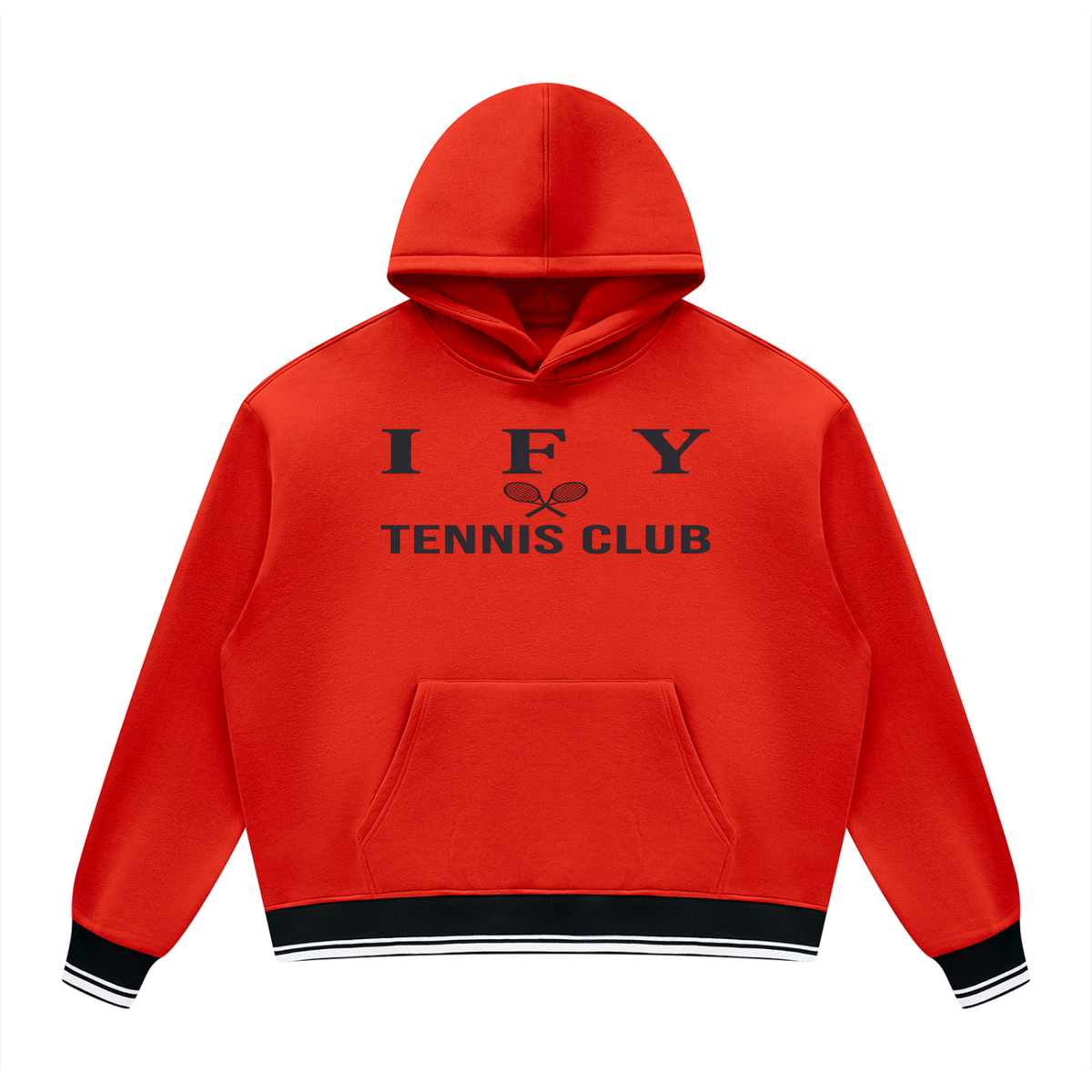 Oversized Colour Block Fleece Hoodie