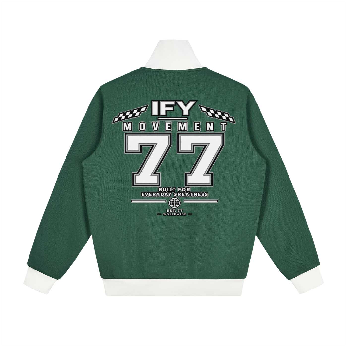 Contrast Side Stripe Fleece Track Jacket