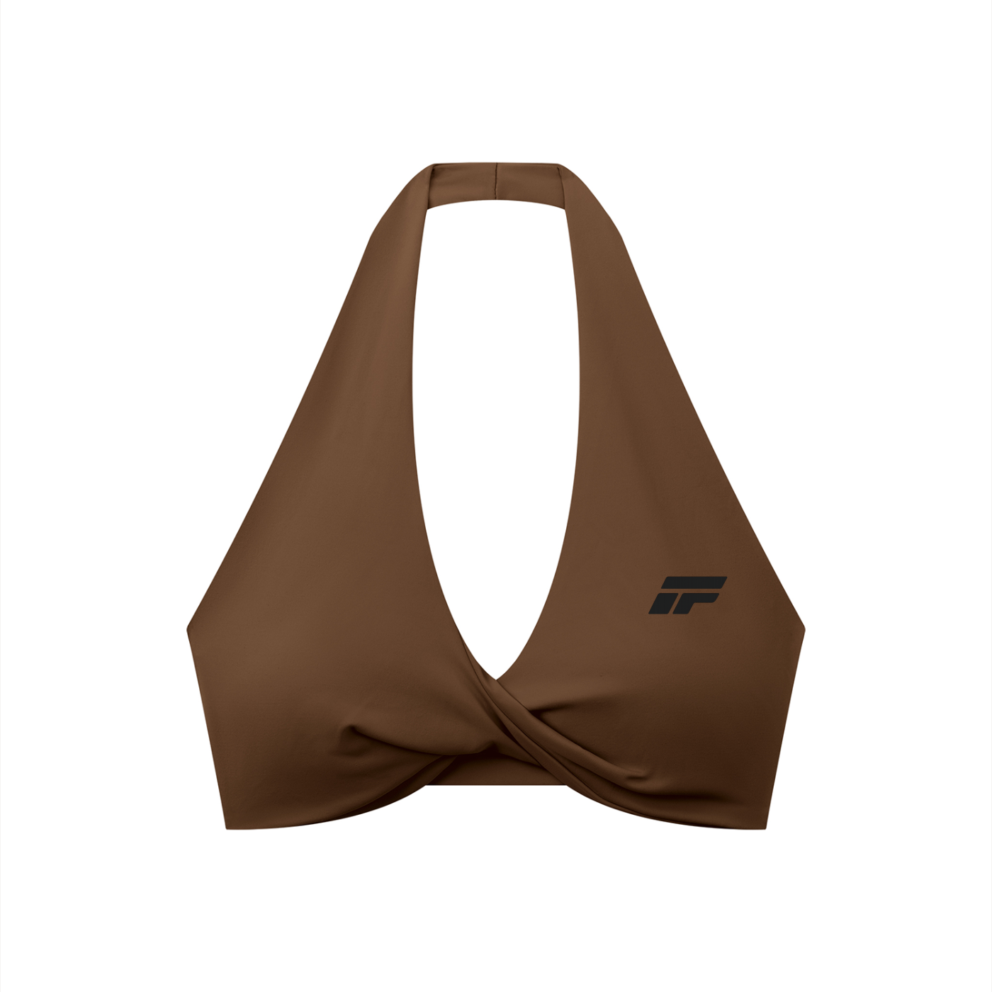Women's Pleated Halter Sports Bra