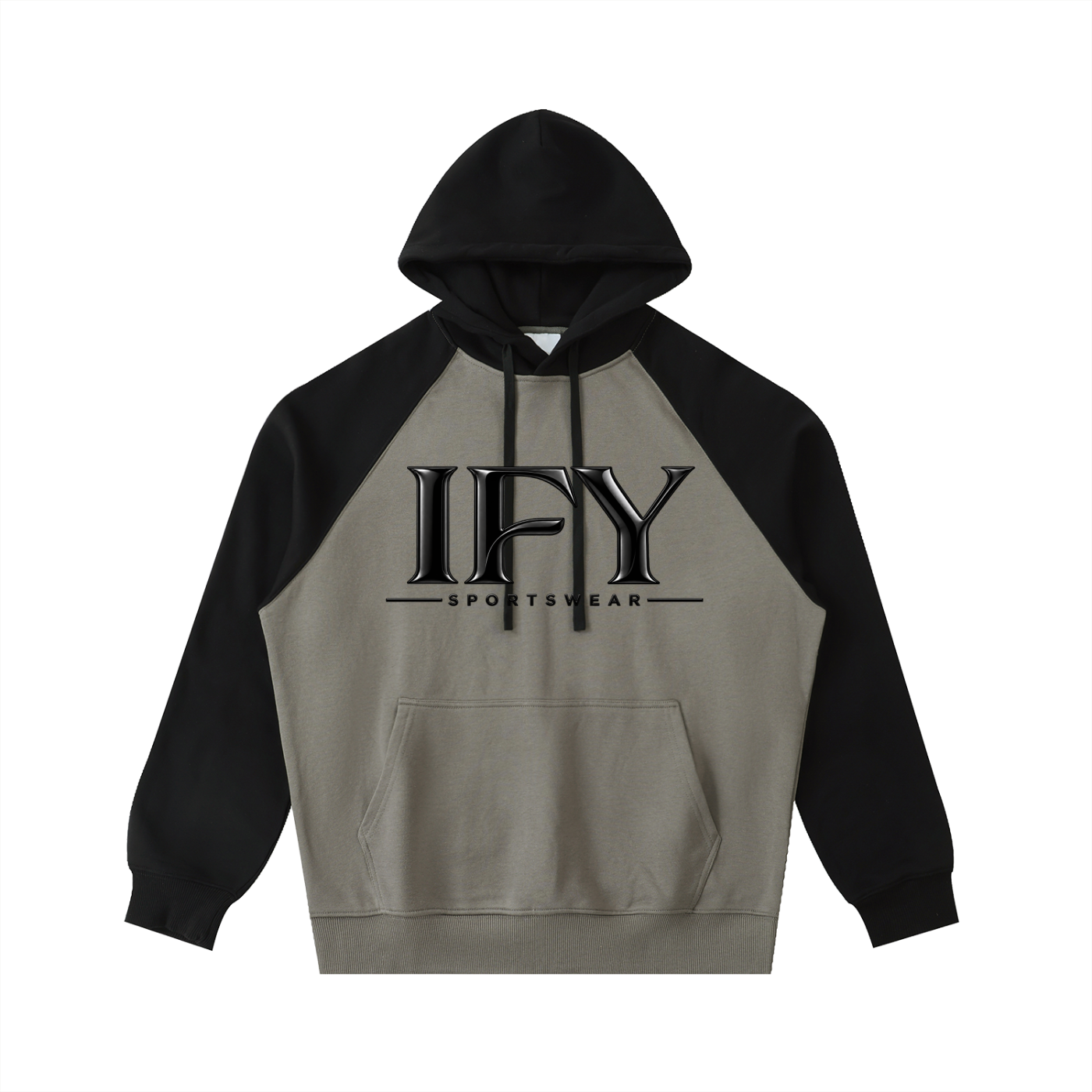 Color-Block Raglan Sleeve Hoodie