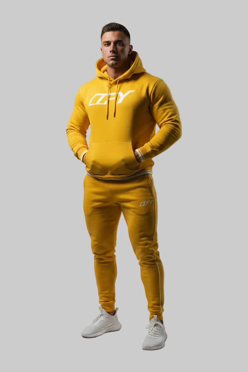 Unisex Oversized Color Block Fleece Hoodie