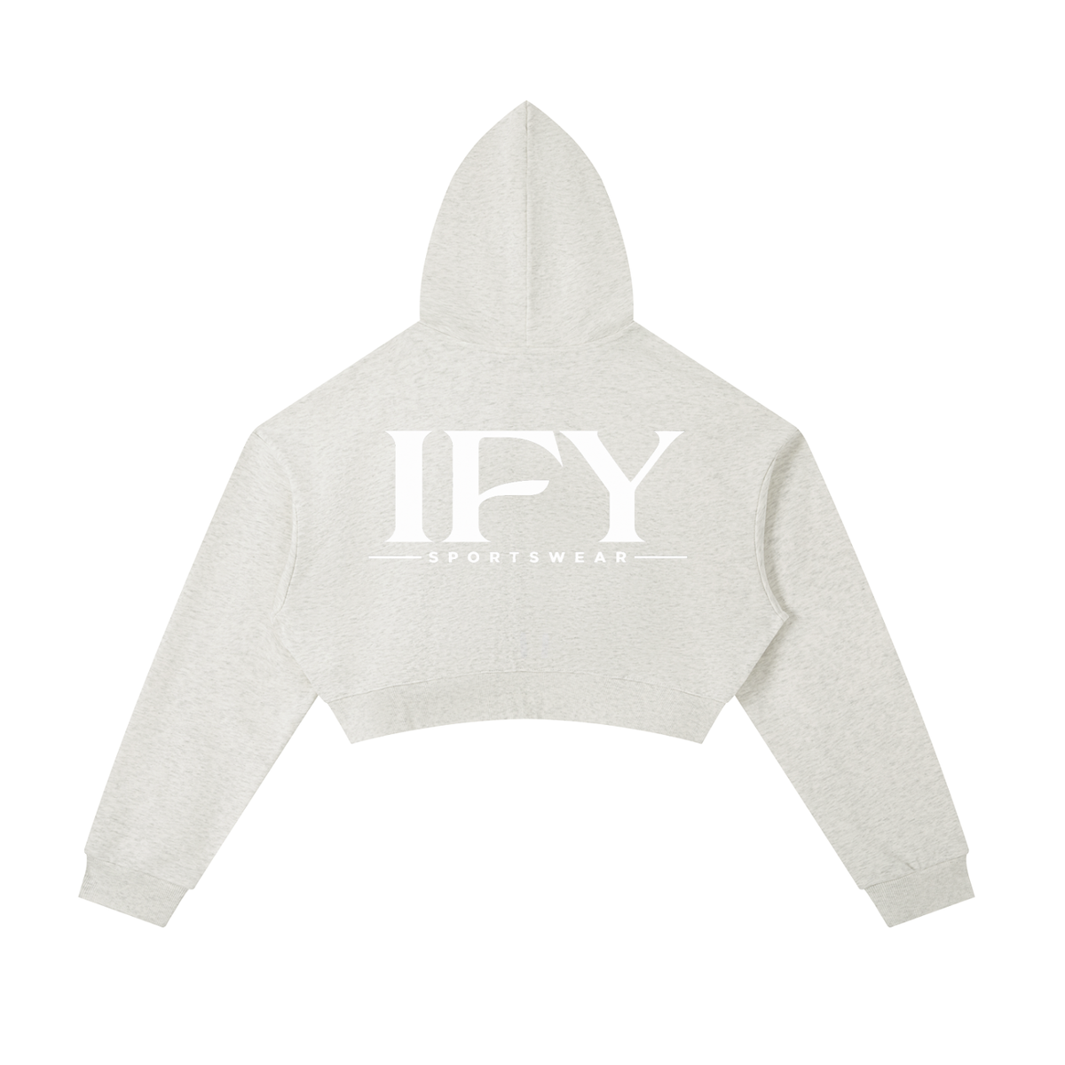 Essential Cropped Zip-Up Hoodie