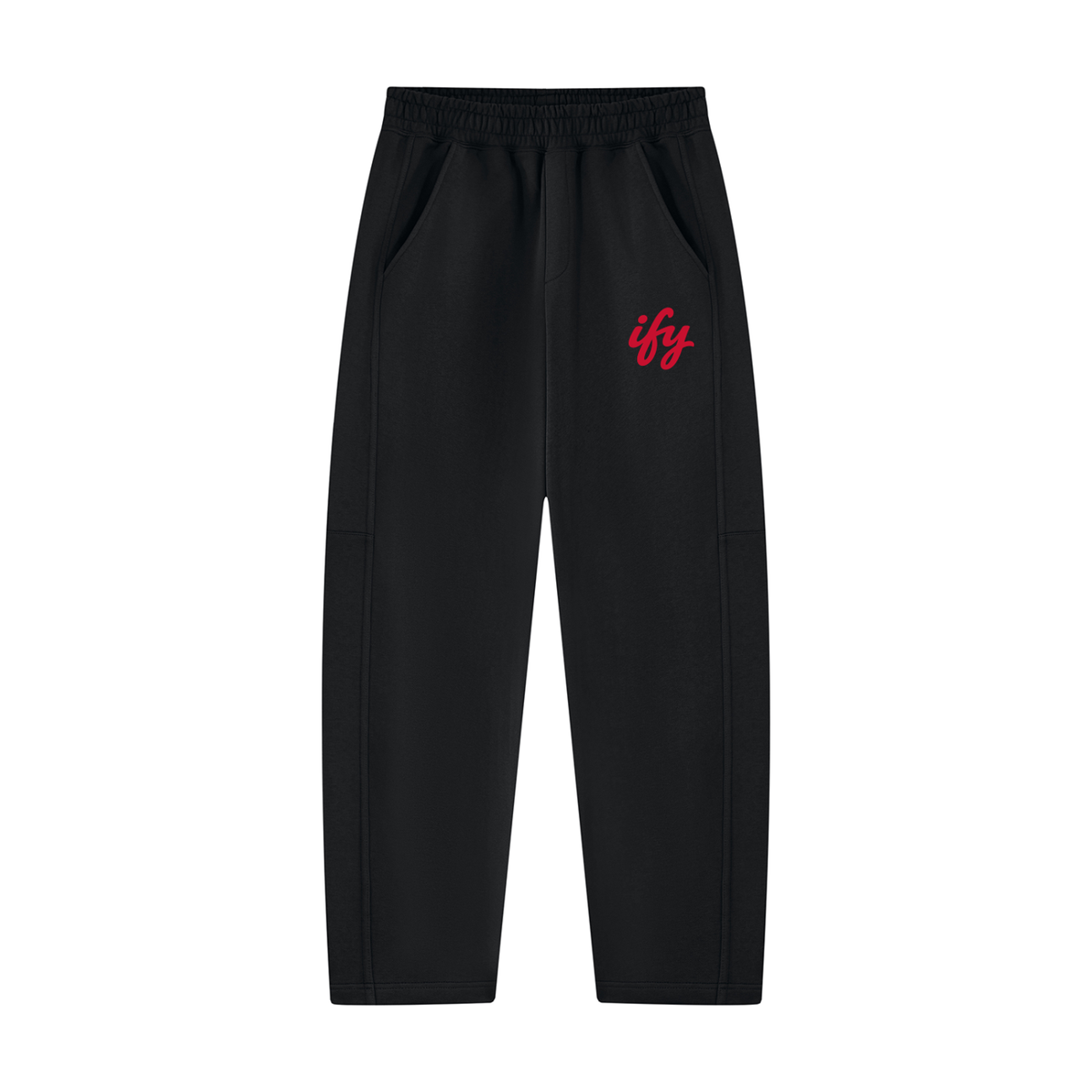 Unisex Tapered Straight Hem Sweatpants