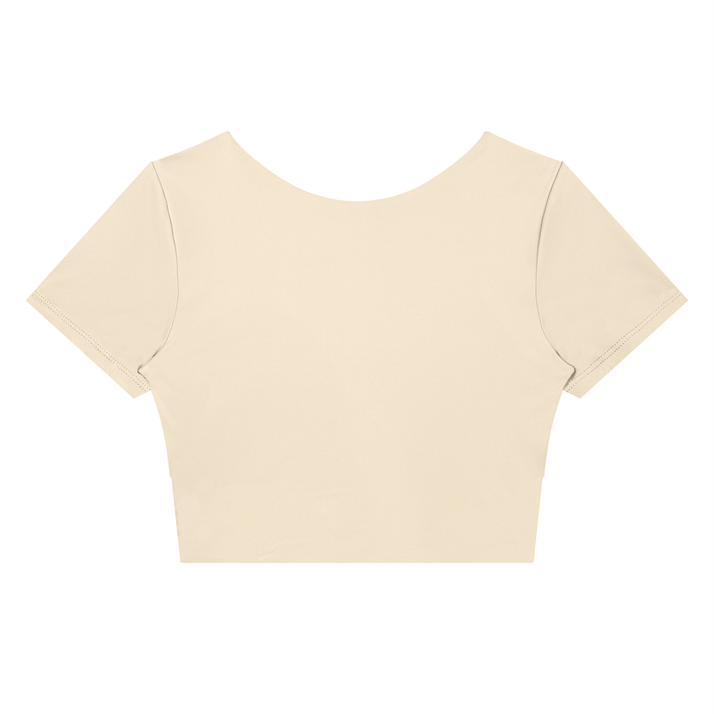 Women's Panelled Crop Yoga T-Shirt
