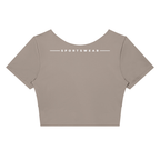 Women's Panelled Crop Yoga T-Shirt