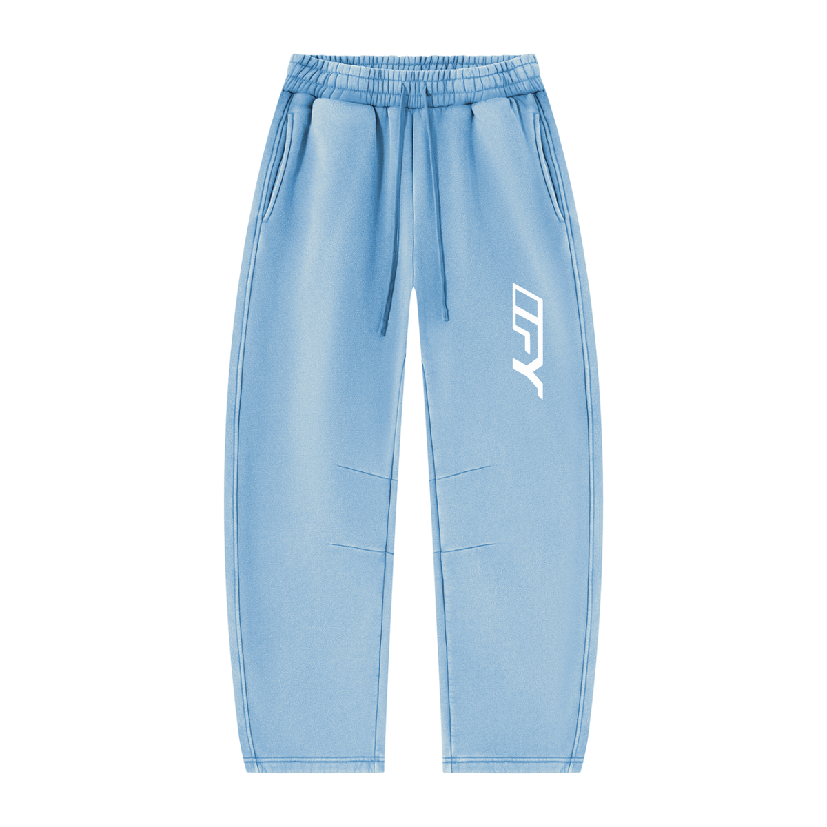 Unisex Vintage Wash Barrel Leg Fleece Sweatpants