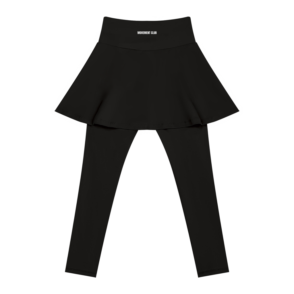 Panelled High-Waisted Skirted Yoga Leggings