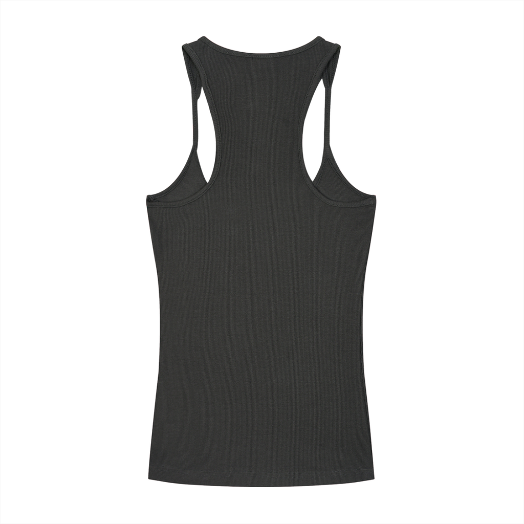 BRACE Slim Fit Ribbed Racerback Tank Top