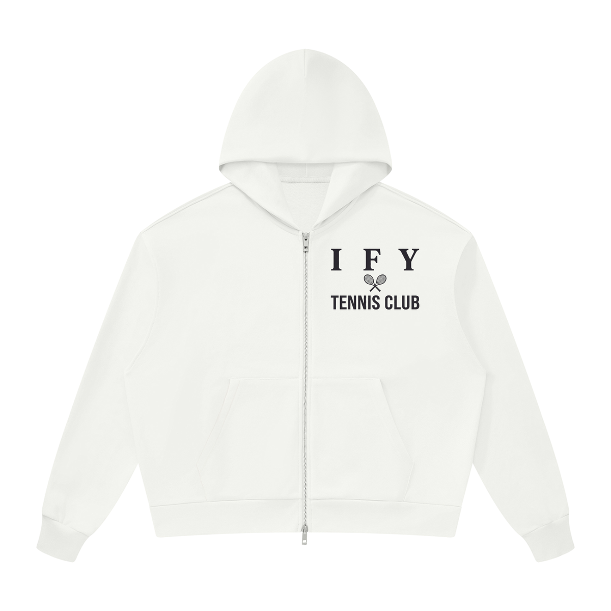 Drop Shoulder Full Zip Hoodie