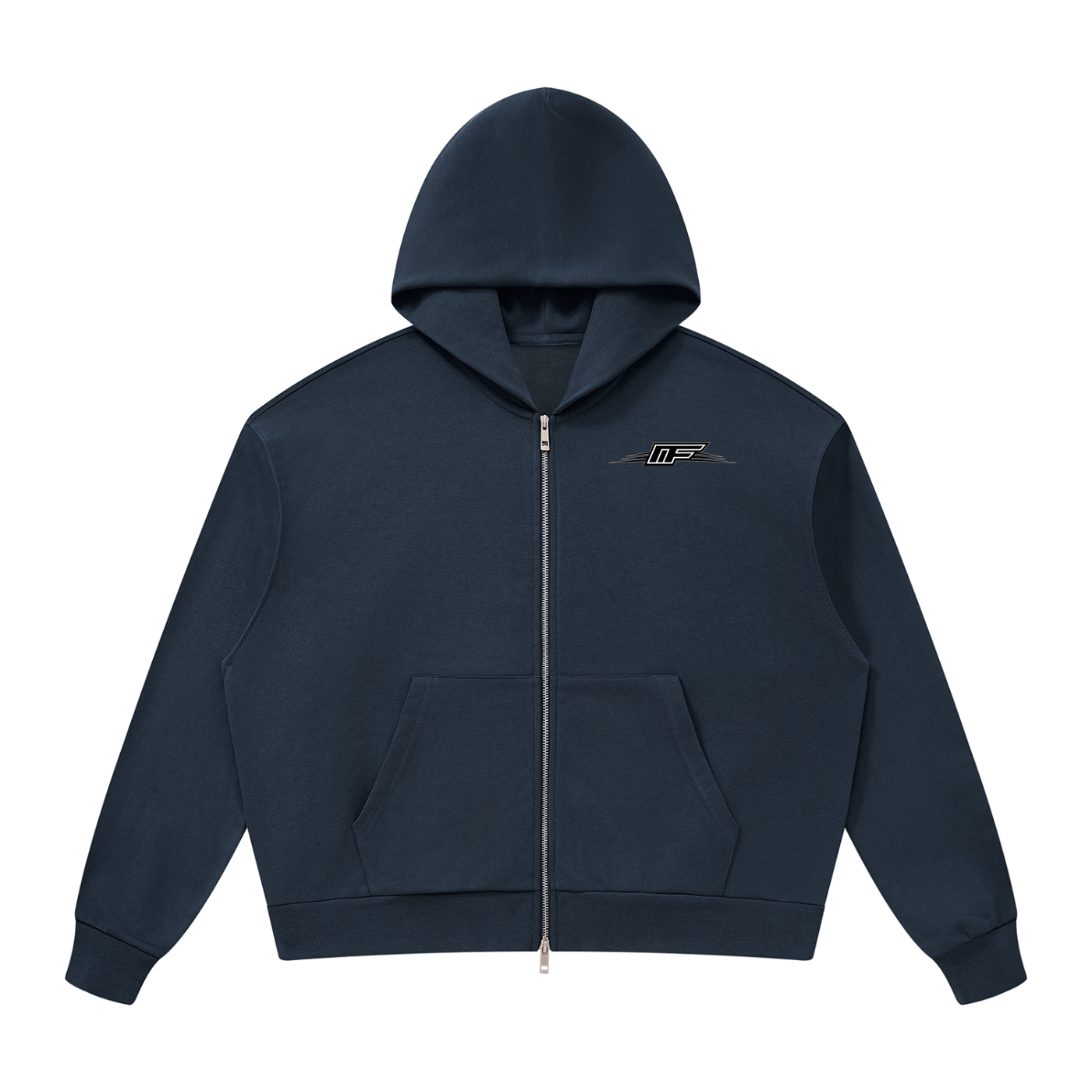 Unisex Drop Shoulder Full Zip Hoodie - Comfort Meets Style for Every Occasion