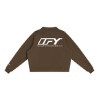 Essential Fleece Mock-Neck Crew Sweatshirt